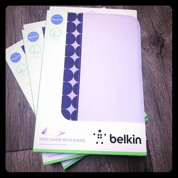 belkin Accessories - Belkin Nexus 10 Mod Cover Case Stand Tablet Folio Purple Pattern New in Package